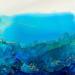 Gemälde 1392 Poésie Marine von Depaire Silvia | Gemälde Abstrakt Landschaften Marine Minimalistisch Metall Acryl Collage Tinte