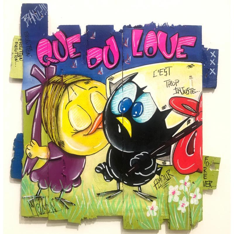 Painting Que du love by Molla Nathalie  | Painting Pop-art Pop icons Acrylic Posca