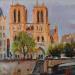 Painting Paris 41 - Notre-Dam de Paris by Niko Marina  | Painting Figurative Urban Oil