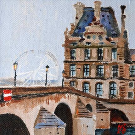 Peinture Paris 42 - Le Pavillon de Flore par Niko Marina  | Tableau Figuratif Huile Urbain