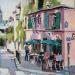 Painting Paris 13 - La Maison Rose by Niko Marina  | Painting Figurative Urban Oil