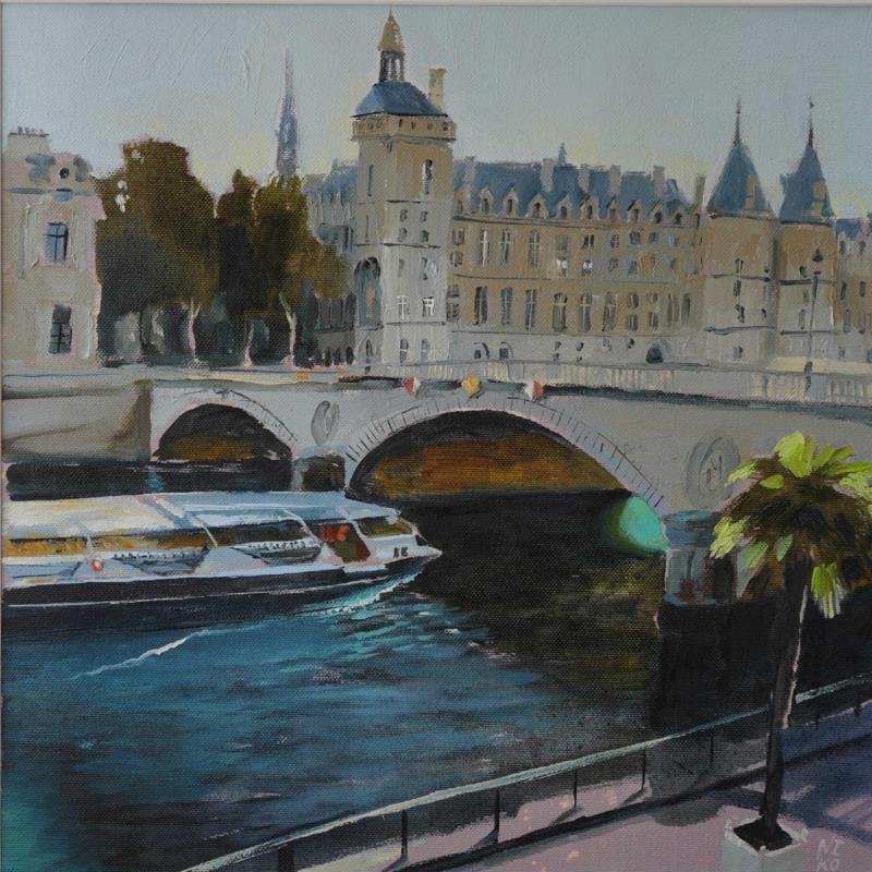 Painting Paris 6 - Seine by Niko Marina  | Painting Figurative Oil Urban