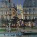 Peinture Paris 10 - Jardin des Tuileries par Niko Marina  | Tableau Figuratif Urbain Huile