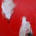 Peinture abstract red C 105 par Wilms Hilde | Tableau Abstrait Acrylique Collage