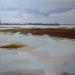 Painting Rivages en hiver by PAPAIL | Painting Abstract Landscapes Oil