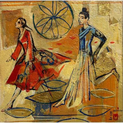 Painting Les danseurs by Machi | Painting Figurative Oil Pop icons