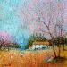 Peinture Le midi par Dessapt Elika | Tableau Impressionnisme Acrylique Sable