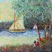 Painting Un milier de couleurs by Dessapt Elika | Painting Impressionism Acrylic Sand