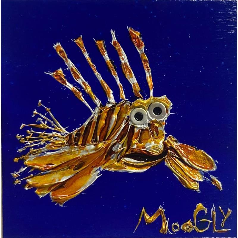 Gemälde SOUCIUS von Moogly | Gemälde Art brut Tiere Acryl Harz Pigmente