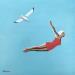Peinture Like a seagull par Trevisan Carlo | Tableau Figuratif Sport Huile