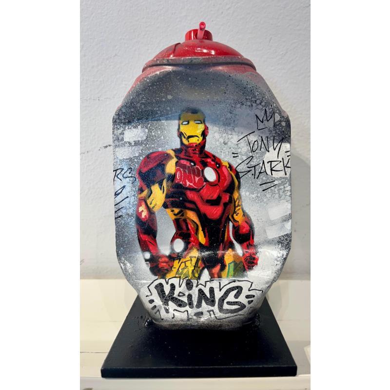 Sculpture Best Iron Man par Kedarone | Sculpture Pop-art Icones Pop Graffiti Acrylique