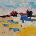 Gemälde Paisatge groc von Tomàs | Gemälde Impressionismus Landschaften Öl