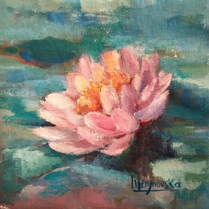 Peinture F1005 Harmonie Florale sur l'Étang Serein par Malynovska Iryna | Tableau Impressionnisme Nature Huile