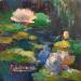 Gemälde F1006 Éveil de Nénuphars sous les Reflets Nocturnes von Malynovska Iryna | Gemälde Impressionismus Natur Öl