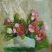 Painting F2005 Bouquet de Fleurs Sauvages en Vase Blanc by Malynovska Iryna | Painting Impressionism Nature Oil