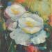 Peinture F3005 Éclat Pastel de Fleurs de Jardin par Malynovska Iryna | Tableau Impressionnisme Nature Huile
