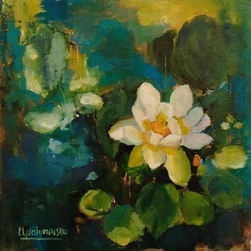 Painting F3003 Harmonie de Nénuphars et Reflets d'Été by Malynovska Iryna | Painting Impressionism Nature Oil