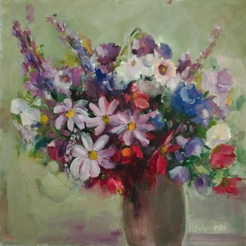 Peinture F4003 Symphonie Florale par Malynovska Iryna | Tableau Impressionnisme Nature Huile
