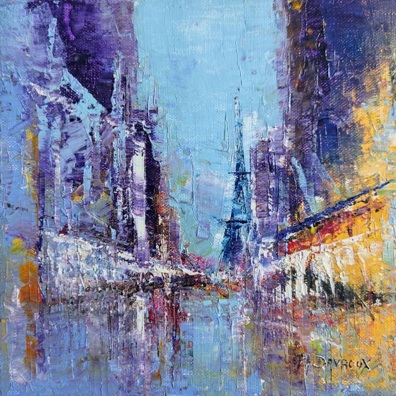 Painting Paris City by Davroux Philippe  | Painting Realism Acrylic Architecture, Pop icons