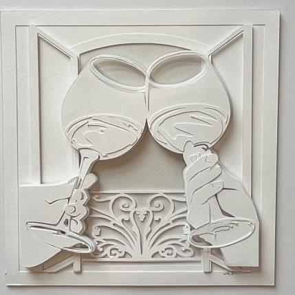 Peinture Clink! par Ryder Susan | Tableau Figuratif Papier Minimaliste, Natures mortes, Scènes de vie