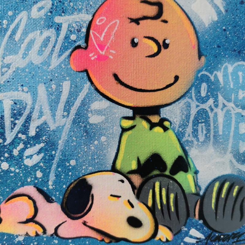 Peinture Snoopy Charli par Kedarone | Tableau Pop-art Icones Pop Graffiti Acrylique
