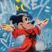 Peinture Mickey Fantasia par Kedarone | Tableau Pop-art Icones Pop Graffiti Acrylique