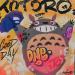 Painting Happy Totoro by Kedarone | Painting Pop-art Pop icons Graffiti Acrylic