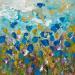 Gemälde Bleuets von Florence Amblard | Gemälde Figurativ Natur Acryl