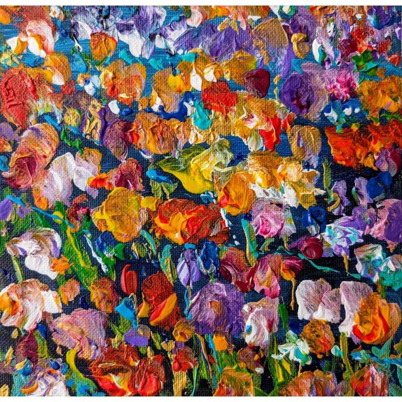 Painting tulipes et crocus  by Amblard Florence | Painting Figurative Nature Acrylic