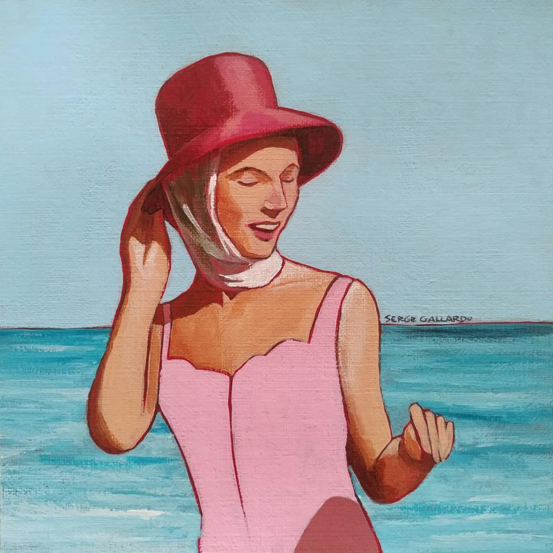 Peinture Pénélope à Portofino... par Gallardo Serge | Tableau Figuratif Scènes de vie Acrylique