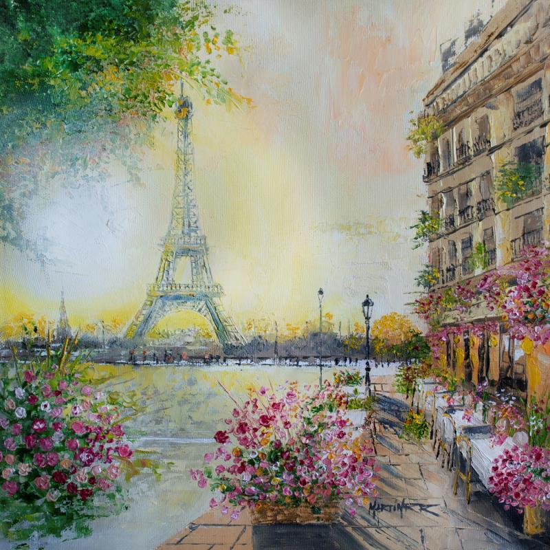 Painting Torre y Flores by Rodriguez Rio Martin | Painting Impressionism Urban Oil