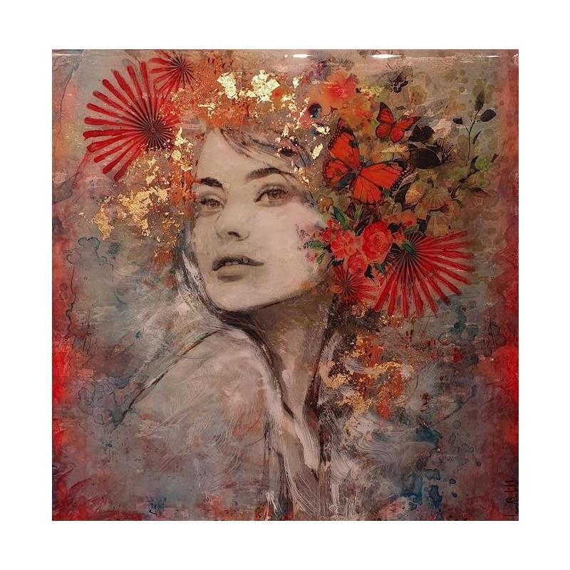 Painting Vera satisfecha by Bofill Laura | Painting Figurative Portrait Acrylic Resin