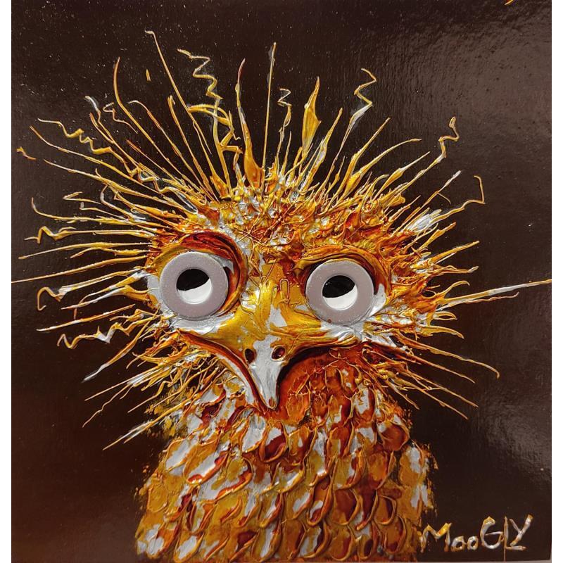 Peinture Ebouriffus par Moogly | Tableau Art Singulier Animaux Acrylique Résine Pigments