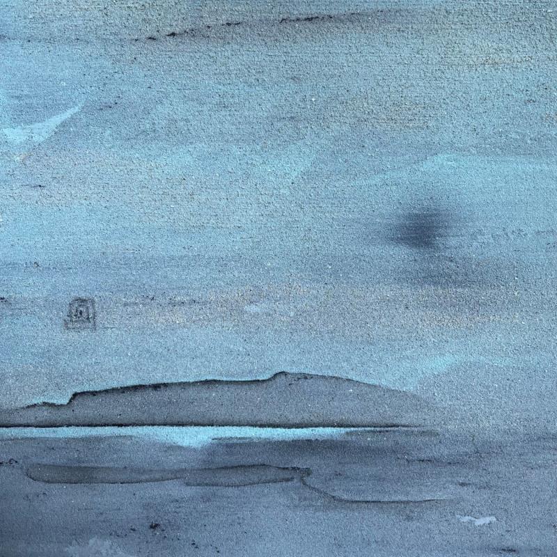 Gemälde Carré Plein Sud 3 von CMalou | Gemälde Materialismus Minimalistisch Sand