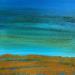 Gemälde Carré Plein Sud 5 von CMalou | Gemälde Materialismus Minimalistisch Sand