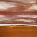 Peinture Carré Plein Sud 6 par CMalou | Tableau Matiérisme Minimaliste Sable