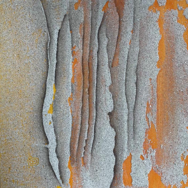 Gemälde Carré Plein Sud 10 von CMalou | Gemälde Materialismus Minimalistisch Sand