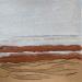 Gemälde Carré Rencontre 6 von CMalou | Gemälde Materialismus Minimalistisch Sand