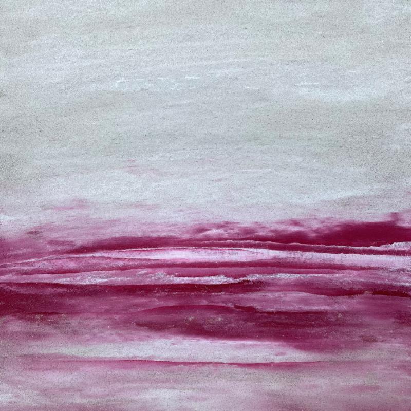 Gemälde Carré Zen 4 von CMalou | Gemälde Materialismus Minimalistisch Sand
