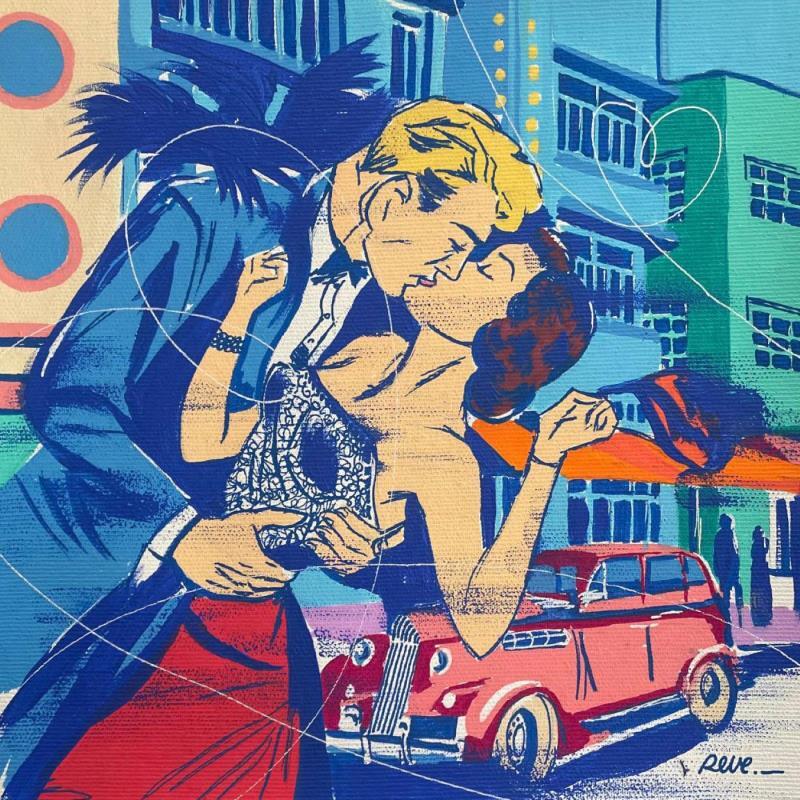 Gemälde Love miami von Revel | Gemälde Pop-Art Pop-Ikonen Acryl