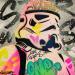 Peinture Stormtrooper par Kedarone | Tableau Pop-art Icones Pop Graffiti Acrylique