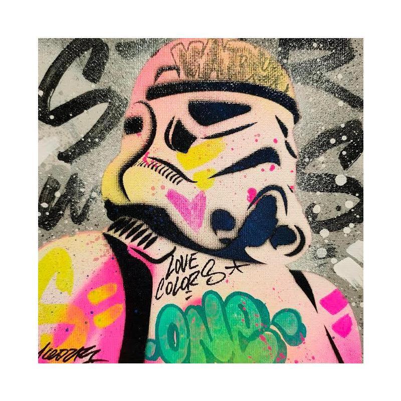 Peinture Stormtrooper par Kedarone | Tableau Pop-art Acrylique, Graffiti Icones Pop