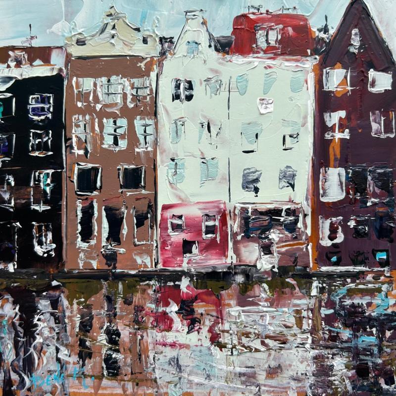 Gemälde Amsterdam's old soul von Rodrigues Bené | Gemälde Figurativ Acryl Pop-Ikonen, Urban