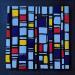 Painting Bc10 hommage mondrian by Langeron Luc | Painting Subject matter Wood Acrylic Resin