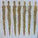 Painting Ostia antica by Rocco Sophie | Painting Raw art Minimalist Acrylic Gluing Sand