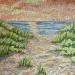 Painting Dunes sunset  by Dmitrieva Daria | Painting Impressionism Landscapes Marine Nature Acrylic