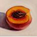 Gemälde Peach von Braiko Catherine | Gemälde Realismus Stillleben Öl