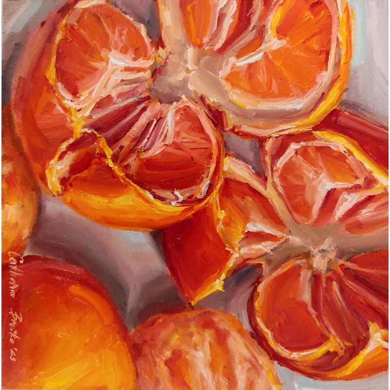 Painting Oranges by Braiko Catherine | Painting Realism Still-life Oil