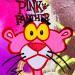 Painting Pink panther by Mestres Sergi | Painting Pop-art Pop icons Graffiti Acrylic