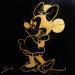 Painting Minnie gold by Mestres Sergi | Painting Pop-art Pop icons Graffiti Acrylic